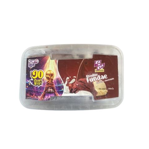 Za N Zee Double Fundae Vanilla + Chocolate Ice Cream 1L
