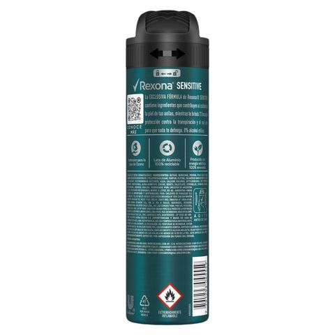Rexona Men Sensitive Antiperspirant Deodorant Aerosol 89g