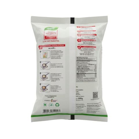 Paragon Low Fat Paratha 10 Pieces 600g