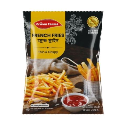 Crown Farms French Fries Thin & Crispy 1kg