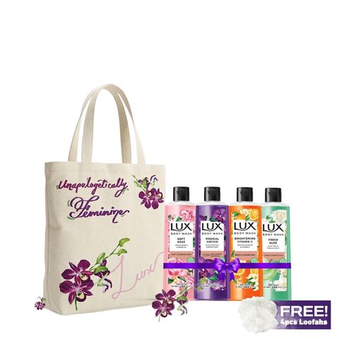 Buy 4 Variants of Lux Body Wash 245ml Each & Get  Free Exclusive Tote Bag 1 Piece