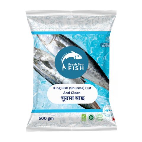Fresh Sea Fish King Fish Shurma Cut & Clean 500g