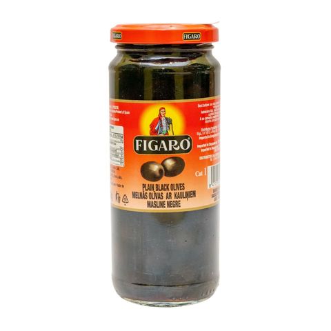 Figaro Black Olives Plain 340g