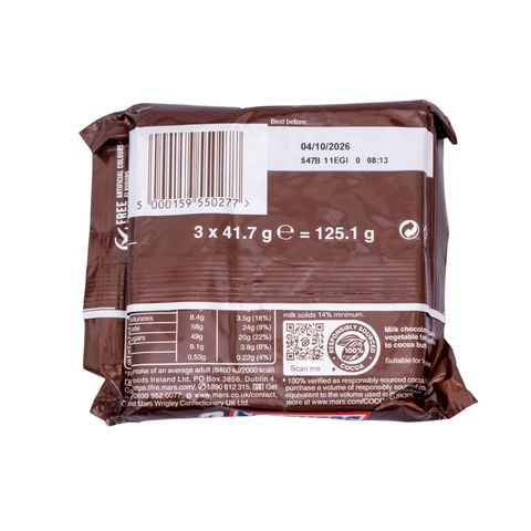 Snickers Chocolate 3x41.7g 125.1g 