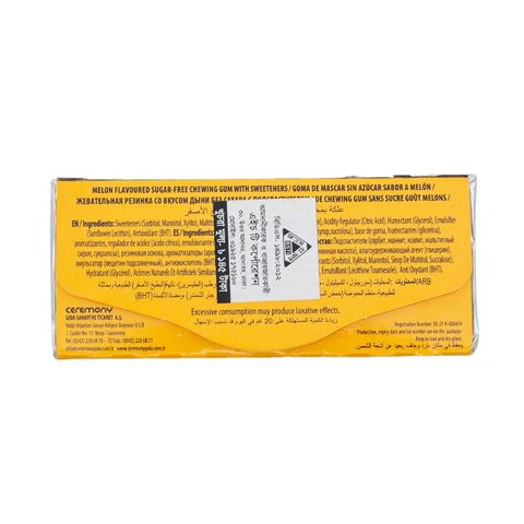 Aimdent Melon Sugar Free Chewing Gum 18 Pieces