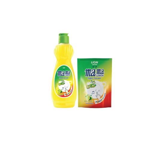 Buy Lion Mama Lemon Liquid Dishwash Bottle 400ml Get 100ml Refill Pack Free