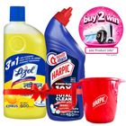 Harpic Toilet Cleaner & Lizol Citrus Surface Cleaner (Buy & Get A Mug Free) 2 x 500ml