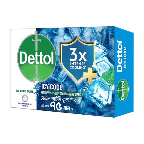 Dettol Soap Cool Odour Protection 75g