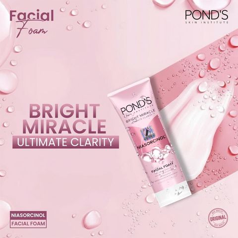 Pond'S Bright Miracle Ultimate Clarity Niasorcinol Facial Foam 100g