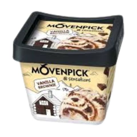 Movenpick Vanilla Brownie Ice Cream 500ml