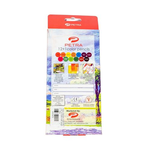 Petra Classic Color Pencil 13 Color Full Length 1 Box