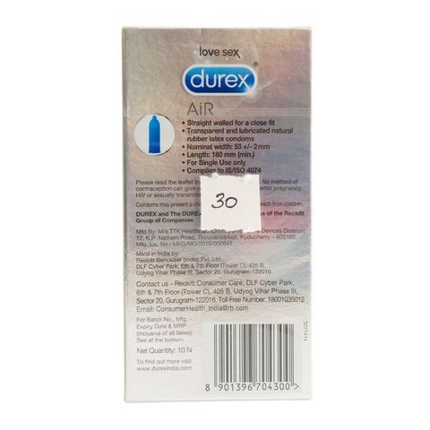 Durex Air Condoms 10 Pieces