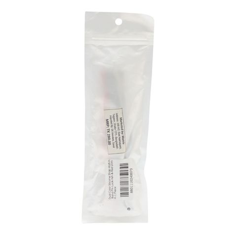 Dual Color Silicone Strap Watch Band Pin Lock Ash & Red 20mm 1 Piece