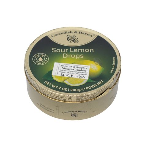 Cavendish & Harvey Candy Sour Lemon Drops 200g