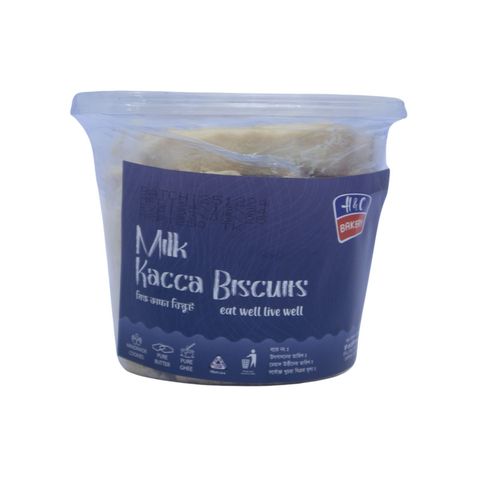 H&C Bakery Milk Kaccha Biscuits Jar 220g