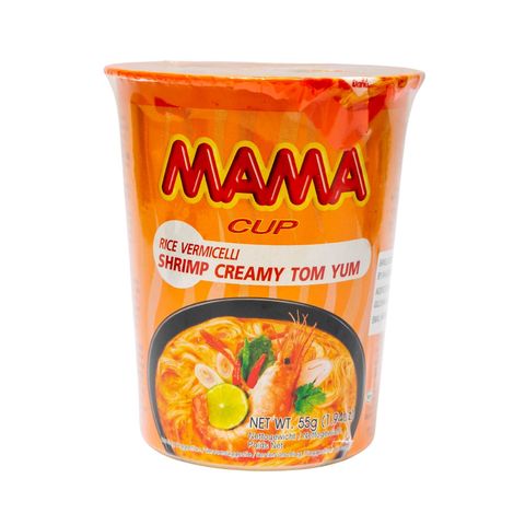 Mama Instant Rice Vermicelli Shrimp Creamy Tom Yum Flavor Cup 55g