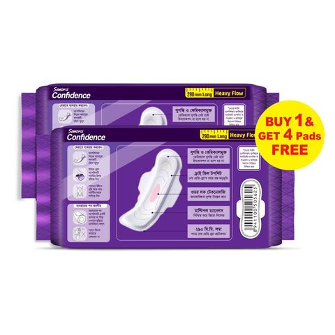 (Buy 1 & Get 4 Pads Free) Senora Confidence Heavy Flow 290mm 16 Pieces