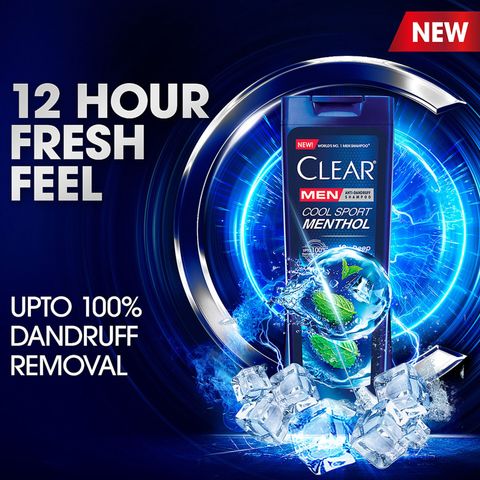 Clear Men Shampoo Cool Sport Menthol Anti Dandruff 170ml