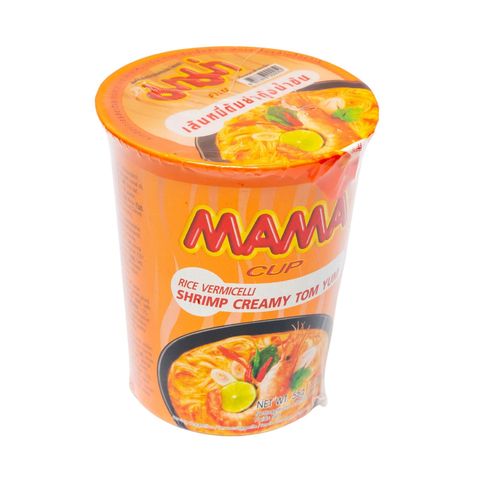 Mama Instant Rice Vermicelli Shrimp Creamy Tom Yum Flavor Cup 55g