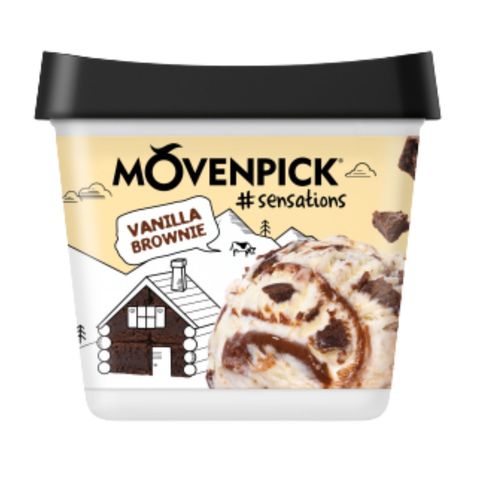 Movenpick Vanilla Brownie Ice Cream 500ml