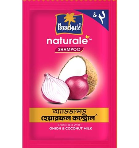 Parachute Naturale Onion Advanced Hair Fall Control 5.15ml Shampoo 12 Pieces