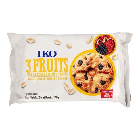 Iko Hi Fibre 3 Fruits Packet 178g