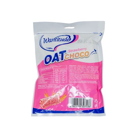 Wantitude Oat Strawberry Choco Bar 90g