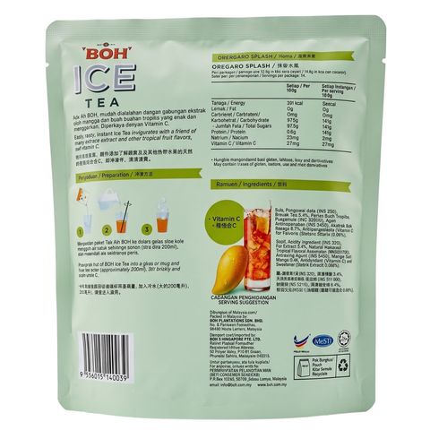 Boh Ice Tea Orchard Splash 290g