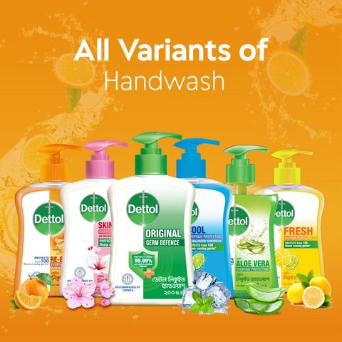 (Buy & Get Tiffin Box Free) Dettol Handwash Re Energize Refill Double Pack 170ml