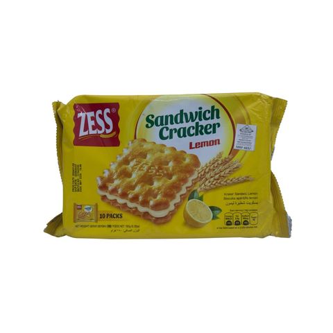 Zess Sandwich Cracker Lemon 180g