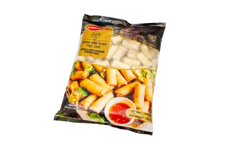 Crown Farms Single Bite Chicken Spring Roll 100 Pieces 1kg 