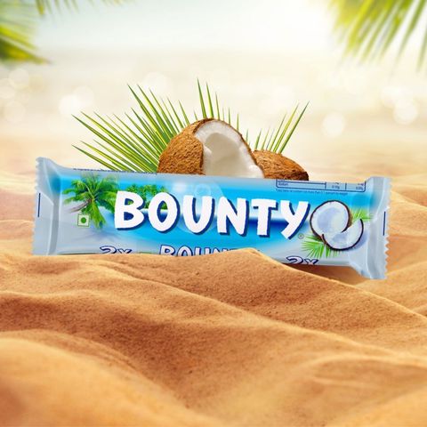Bounty Coconut Filled Chocolate Double Bars 57g