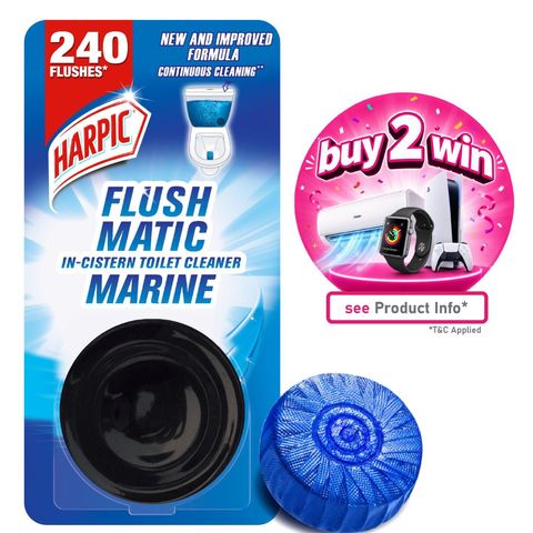 Harpic Flushmatic Marine In Cistern Toilet Cleaner Block 50g