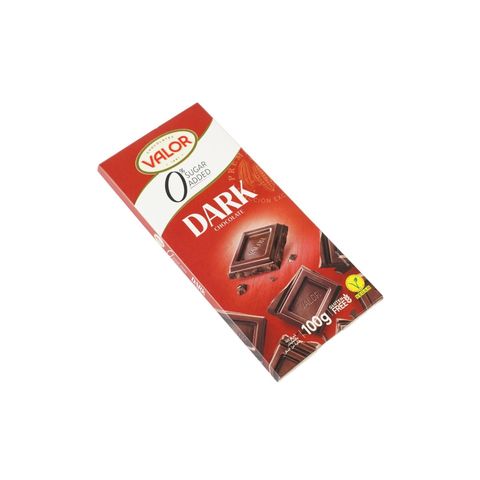 Valor Dark Chocolate 0% Sugar Added 100g