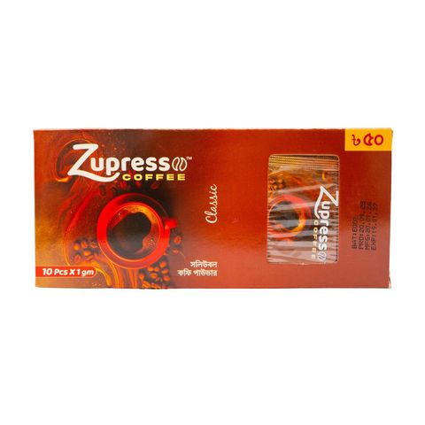 Zupresso Coffe Classic Box 10 Pieces 10g