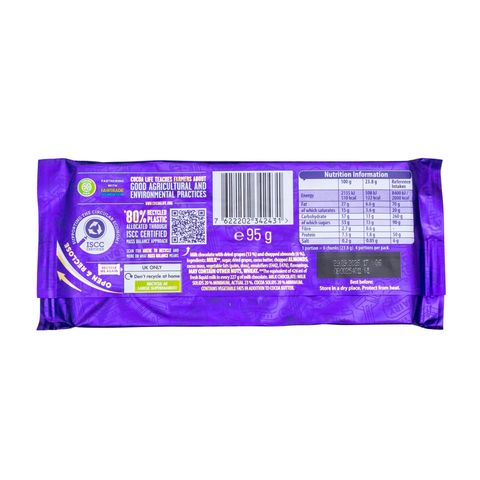 Cadbury Dairy Milk Chopped Fruit & Nut Chocolate 95g