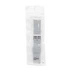 Silicone Strap Watch Band Pin Lock Light Gray 22mm 1 Piece