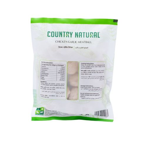 Country Natural Chicken Garlic Meat Ball (18 Pieces ± 1 Pieces ) 250g