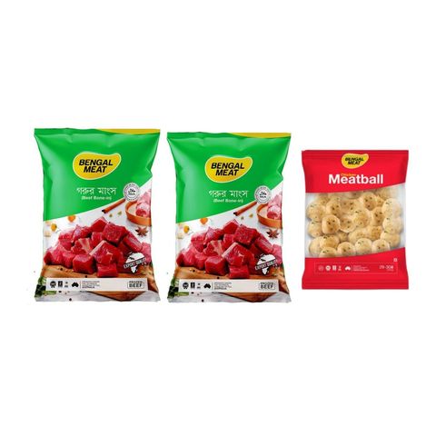 Buy Bengal Meat Beef Bone In 1kg 2pcs & get 212tk worth Of Meat ball free