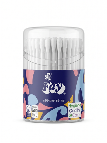 Fay Multipurpose Cotton Buds Can 100 Pieces