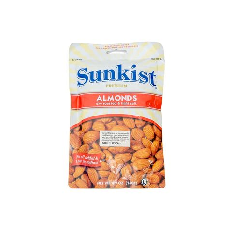 Sunkist Almonds Dry Roasted & Light Salted 140g