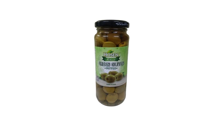 Hosen Green Olive Pitted 345g