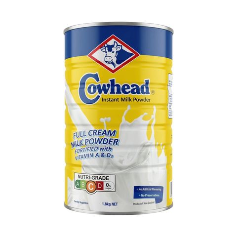 Cowhead Instant Full Cream Milk Powder New Zealand 1.8kg