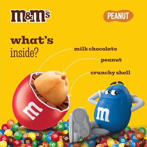 M&m's Peanut Milk Chocolate Candies 45g