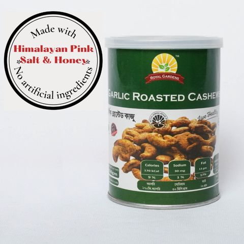 Royal Gardens Garlic Roasted Cashews 150g