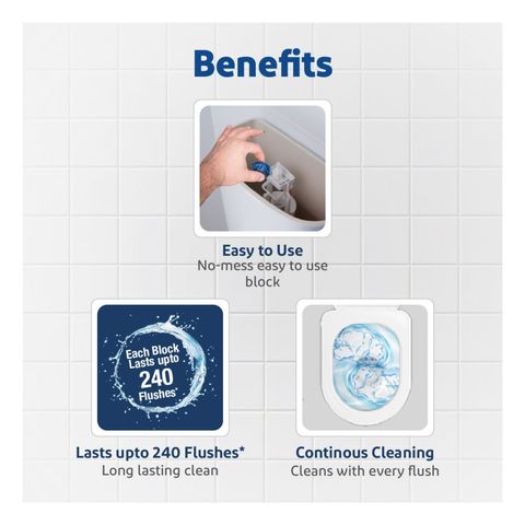 Harpic Flushmatic Marine In Cistern Toilet Cleaner Blocks (50g x 3)