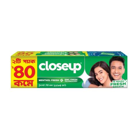 Closeup Toothpaste Menthol Fresh (Twin Pack 2X85g)