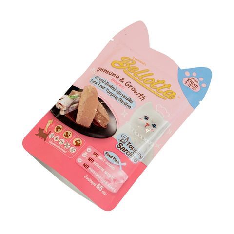 Bellotta Kitten Pouch Tuna Loaf Topping Sardine 65g 