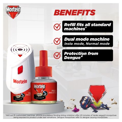 Mortein Mosquito Repellant Machine+Refill Combo Pack 45ml