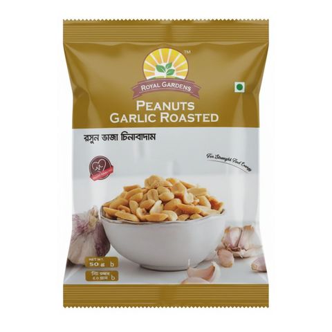 Royal Gardens Garlic Roasted Peanuts 50g